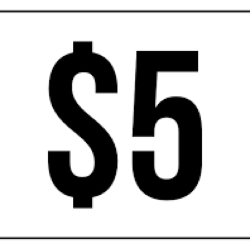 Unlisted $5 Item